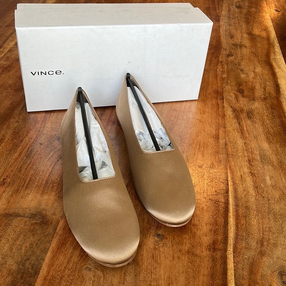 Vince Ballet Flat, Fawn, Size 9